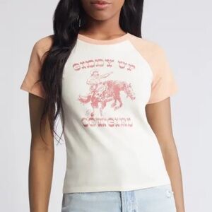 Golden Hour Giddy Up Cowgirl cropped t shirt